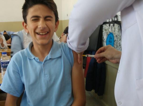 8. Sınıf Öğrencilerimize Aşıları yapıldı